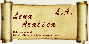 Lena Aralica vizit kartica